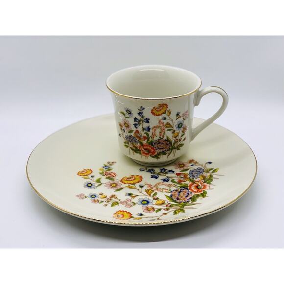 Vintage Robinson Design Group Ceramic Luncheon Plates and Mugs 1989 - Set Of 4 - Picture 8 of 10